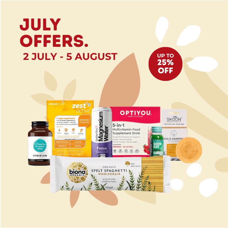 July Offers at Nourish, up to 25% Off, from 2nd of July to 5th of August